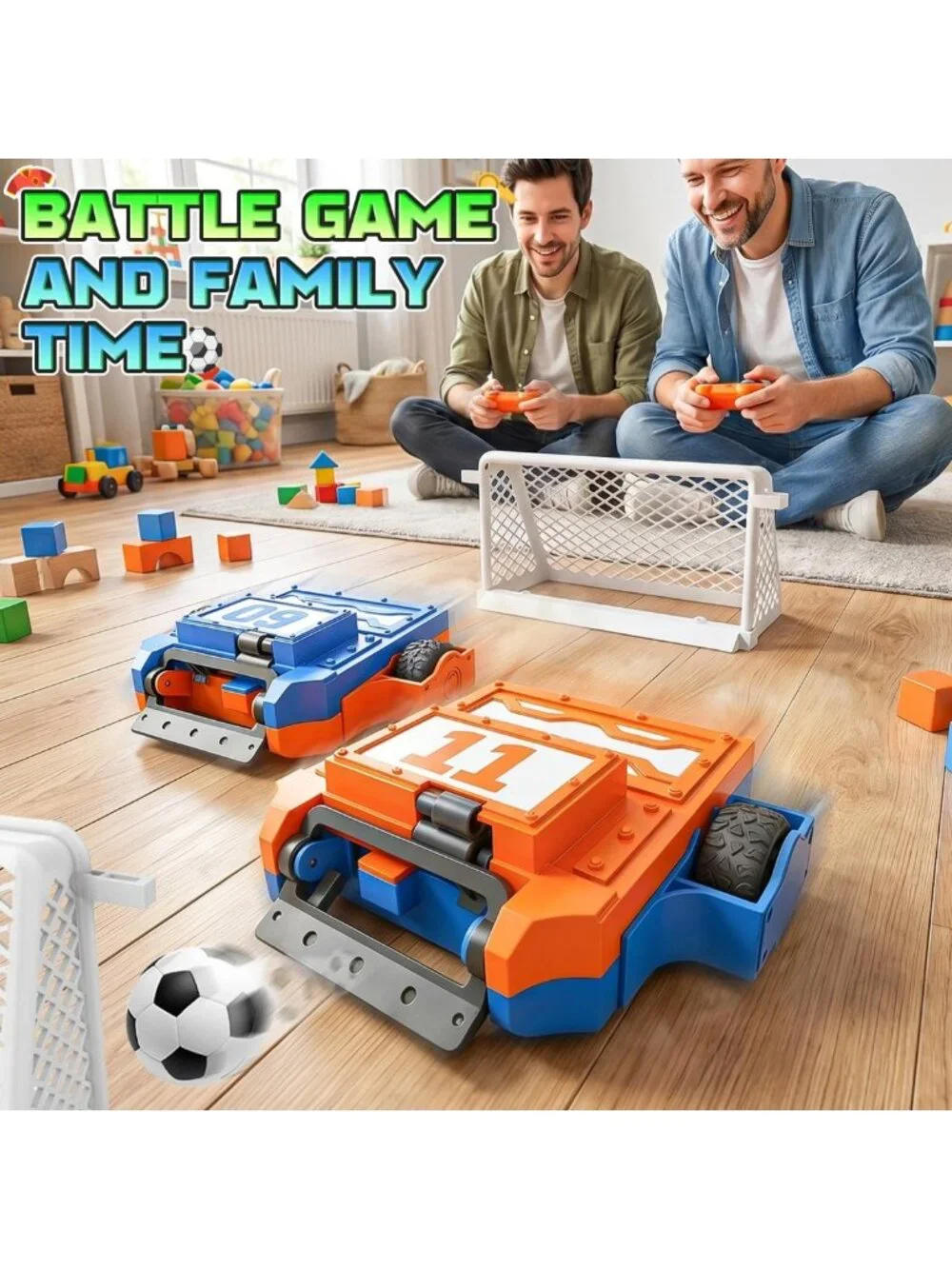 Remote Control Battle Bots Soccer Robots Set - 2 Player Fighting Game for Kids